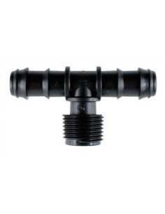 Conexión en T rosca macho microrriego - 600 a 750 udes.