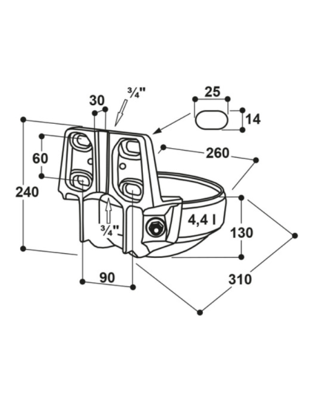 Bebedero para vacas Suevia Modelo 1200 con soporte