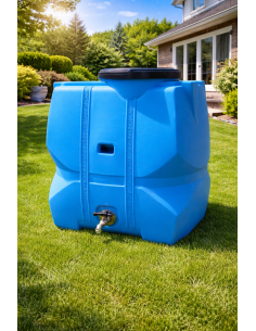 Depósito Robusto con Grifo y salida inferior integrada.