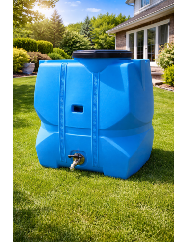 Depósito Robusto con Grifo y salida inferior integrada.